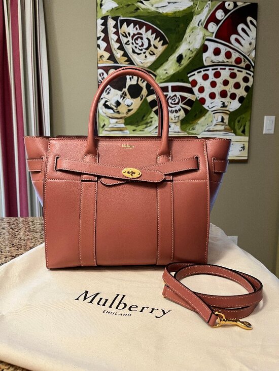 Mulberry Handbags - Mulberry Zipped Bayswater Bag - Authentic